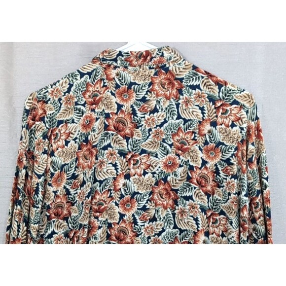 Vintage Guess Women's Shirt 3 (Fits M) Floral Button Down Collared Cottagecore - Picture 14 of 16
